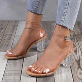 Transparente Goals Stiletto-Absätze aus PVC